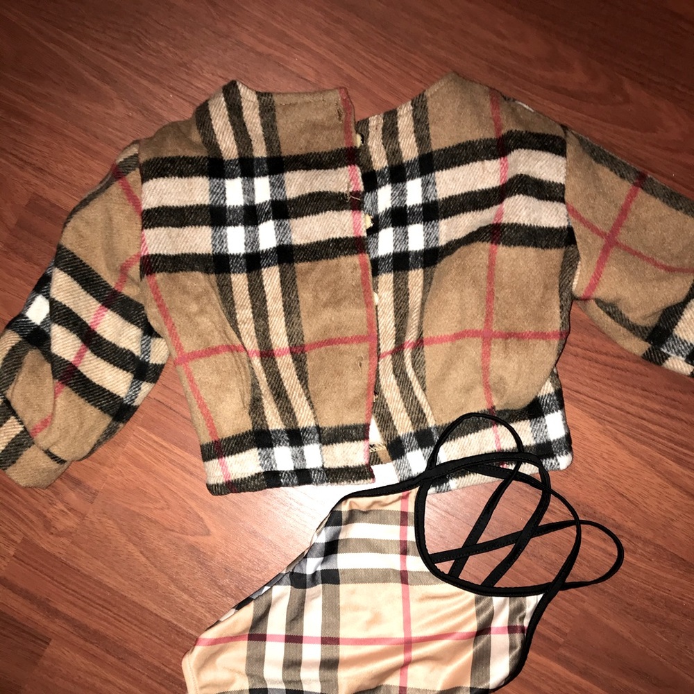 Kids Burberry Jacket and Swimsuit